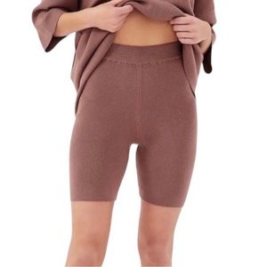 4th Reckless 🤎🤎Brown Knit Cycling Shorts NWT Size XS